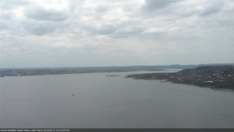 Lake Travis webcam, March 22, 2019 2:25 PM CT