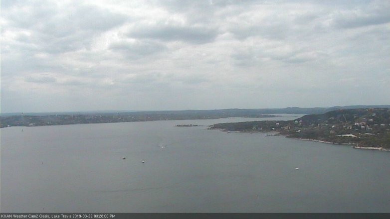 Lake Travis webcam, March 22, 2019 2:30 PM CT