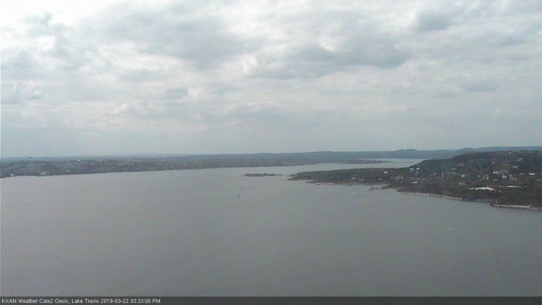 Lake Travis webcam, March 22, 2019 2:35 PM CT