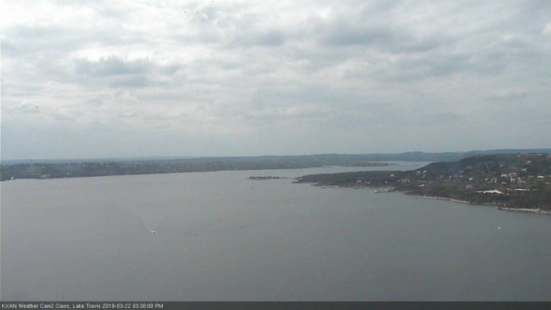 Lake Travis webcam, March 22, 2019 2:40 PM CT