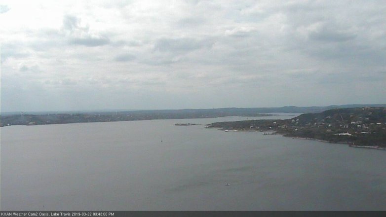Lake Travis webcam, March 22, 2019 2:45 PM CT