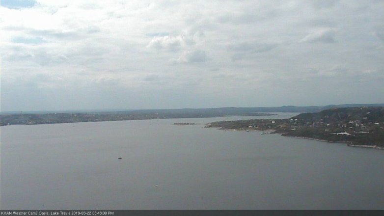 Lake Travis webcam, March 22, 2019 2:50 PM CT