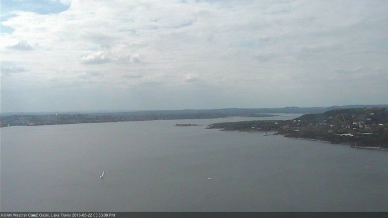 Lake Travis webcam, March 22, 2019 2:55 PM CT