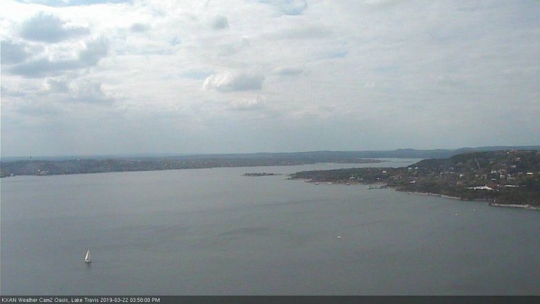 Lake Travis webcam, March 22, 2019 3:00 PM CT