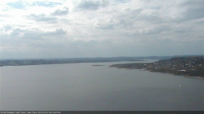 Lake Travis webcam, March 22, 2019 3:20 PM CT