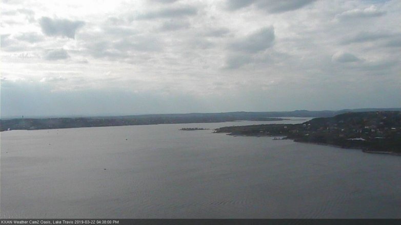 Lake Travis webcam, March 22, 2019 3:40 PM CT