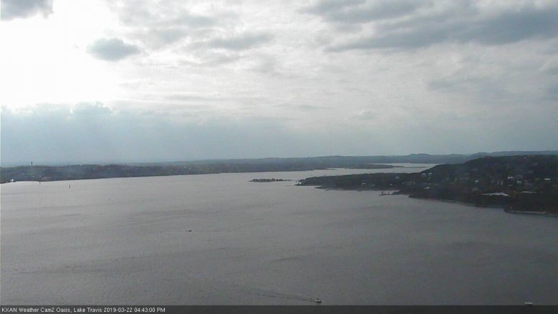 Lake Travis webcam, March 22, 2019 3:45 PM CT
