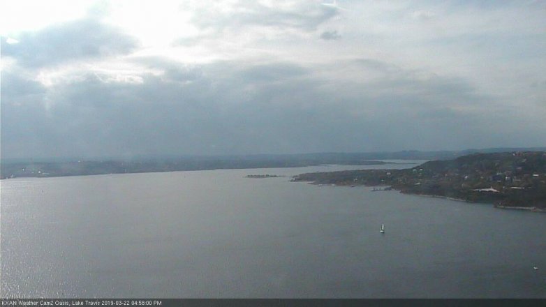 Lake Travis webcam, March 22, 2019 4:00 PM CT