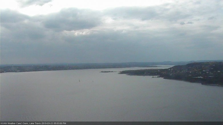 Lake Travis webcam, March 22, 2019 4:05 PM CT