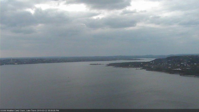 Lake Travis webcam, March 22, 2019 4:10 PM CT
