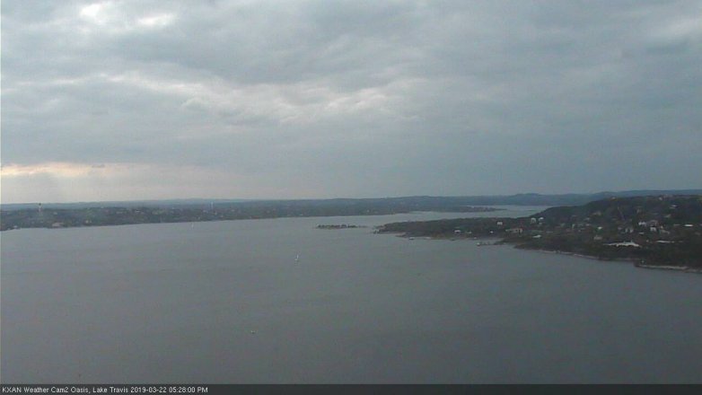 Lake Travis webcam, March 22, 2019 4:30 PM CT