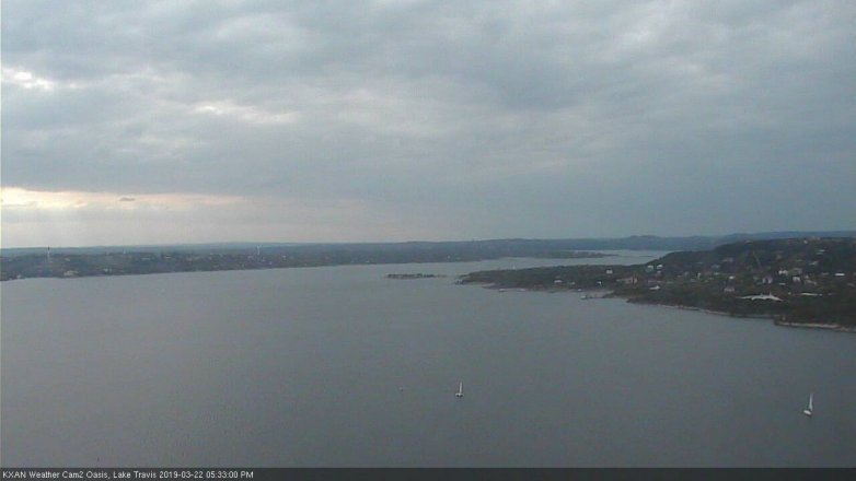 Lake Travis webcam, March 22, 2019 4:35 PM CT
