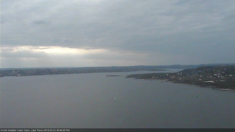 Lake Travis webcam, March 22, 2019 4:50 PM CT