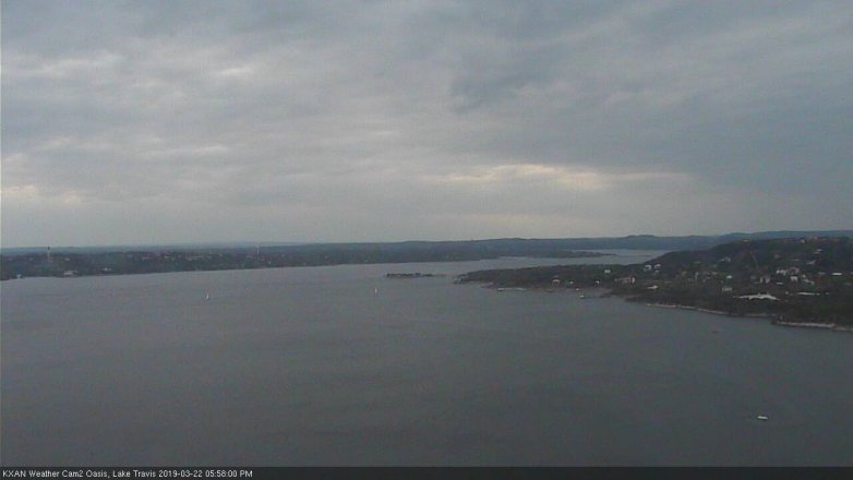 Lake Travis webcam, March 22, 2019 5:00 PM CT