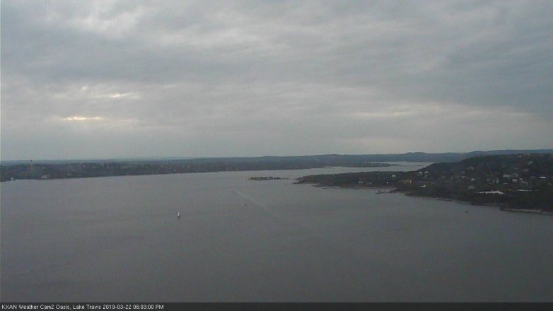 Lake Travis webcam, March 22, 2019 5:05 PM CT