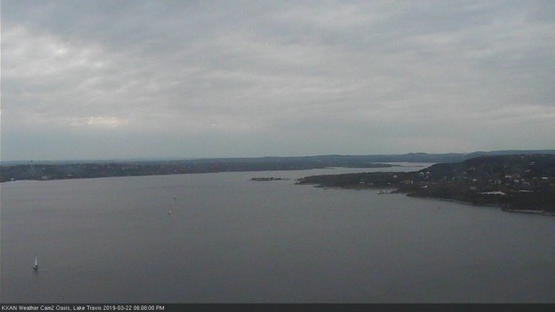 Lake Travis webcam, March 22, 2019 5:10 PM CT