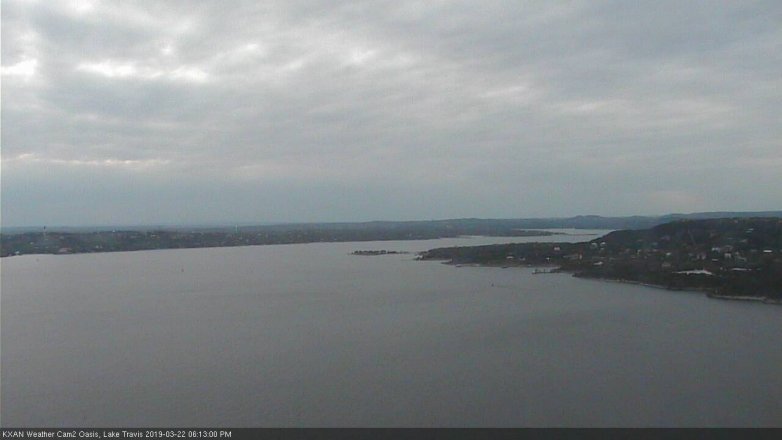 Lake Travis webcam, March 22, 2019 5:15 PM CT