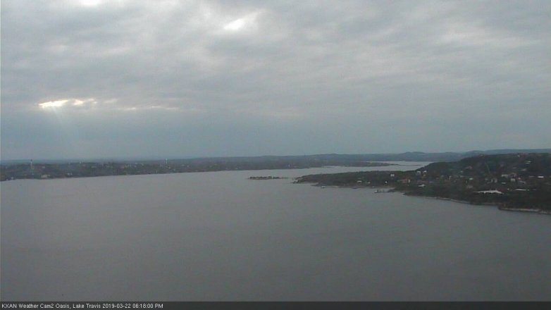 Lake Travis webcam, March 22, 2019 5:20 PM CT
