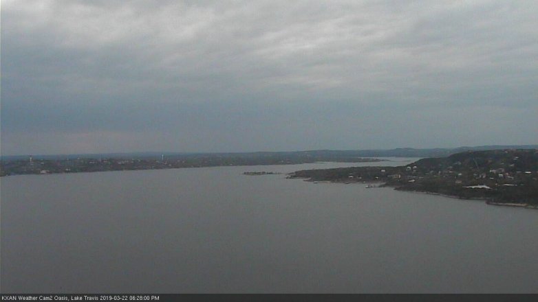 Lake Travis webcam, March 22, 2019 5:30 PM CT