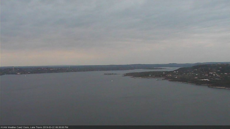 Lake Travis webcam, March 22, 2019 5:40 PM CT