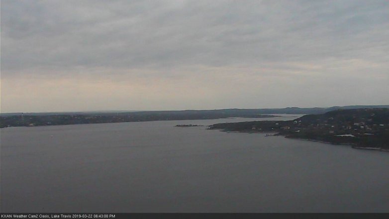 Lake Travis webcam, March 22, 2019 5:45 PM CT