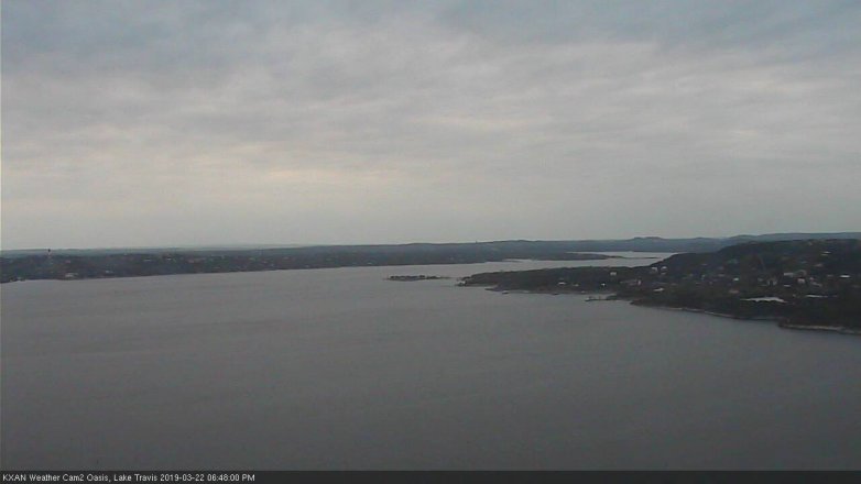 Lake Travis webcam, March 22, 2019 5:50 PM CT