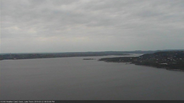 Lake Travis webcam, March 22, 2019 5:55 PM CT