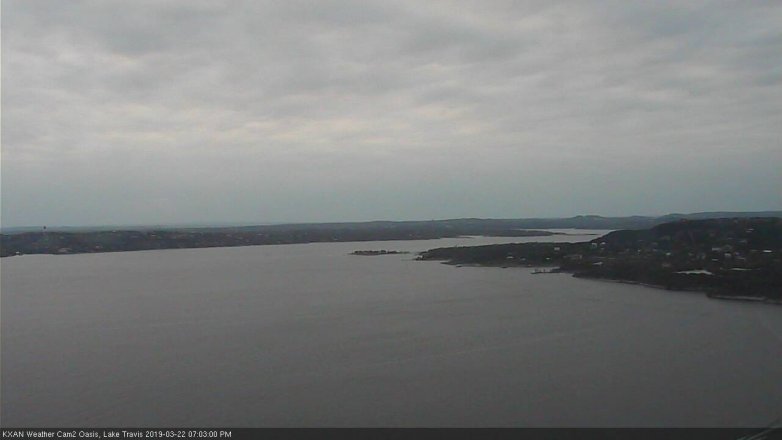 Lake Travis webcam, March 22, 2019 6:05 PM CT