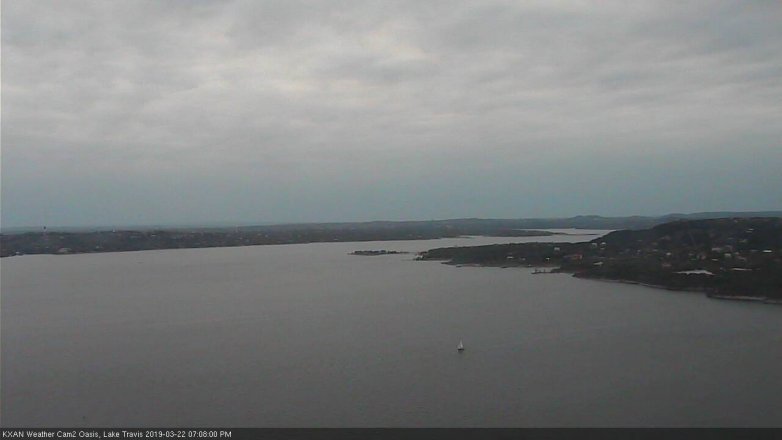 Lake Travis webcam, March 22, 2019 6:10 PM CT