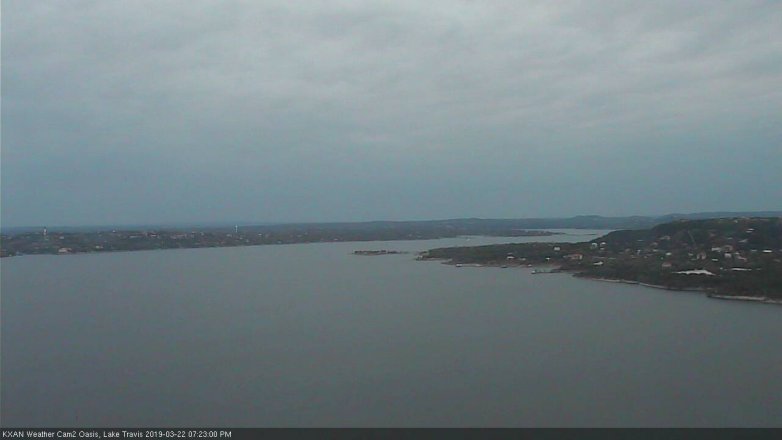 Lake Travis webcam, March 22, 2019 6:25 PM CT