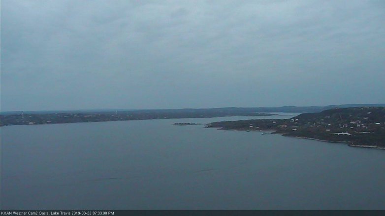 Lake Travis webcam, March 22, 2019 6:35 PM CT