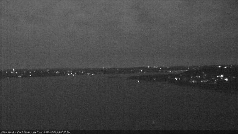 Lake Travis webcam, March 22, 2019 7:10 PM CT