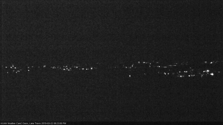 Lake Travis webcam, March 22, 2019 7:25 PM CT