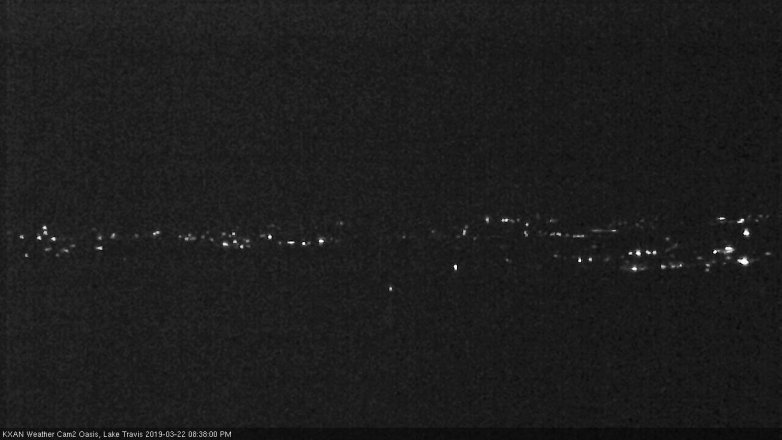 Lake Travis webcam, March 22, 2019 7:40 PM CT