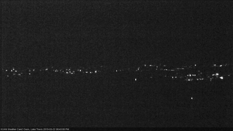 Lake Travis webcam, March 22, 2019 7:45 PM CT