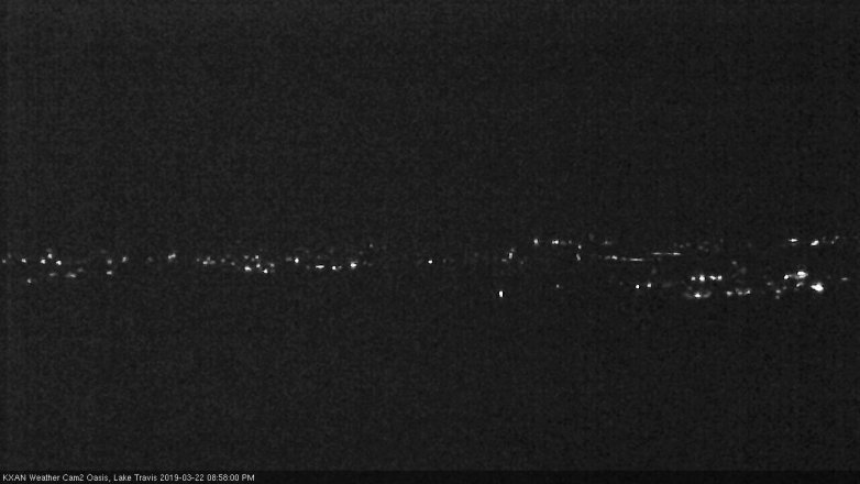 Lake Travis webcam, March 22, 2019 8:00 PM CT