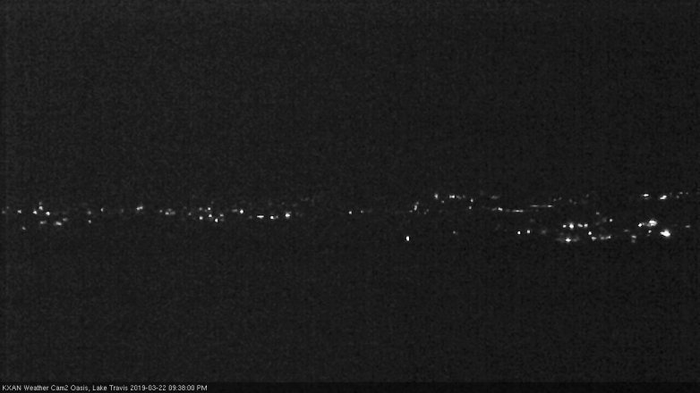 Lake Travis webcam, March 22, 2019 8:40 PM CT