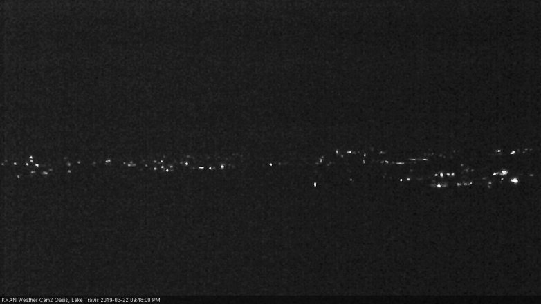 Lake Travis webcam, March 22, 2019 8:50 PM CT