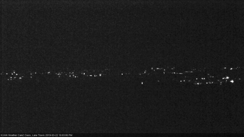 Lake Travis webcam, March 22, 2019 9:05 PM CT