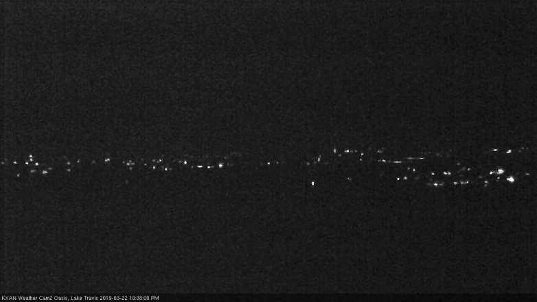 Lake Travis webcam, March 22, 2019 9:10 PM CT