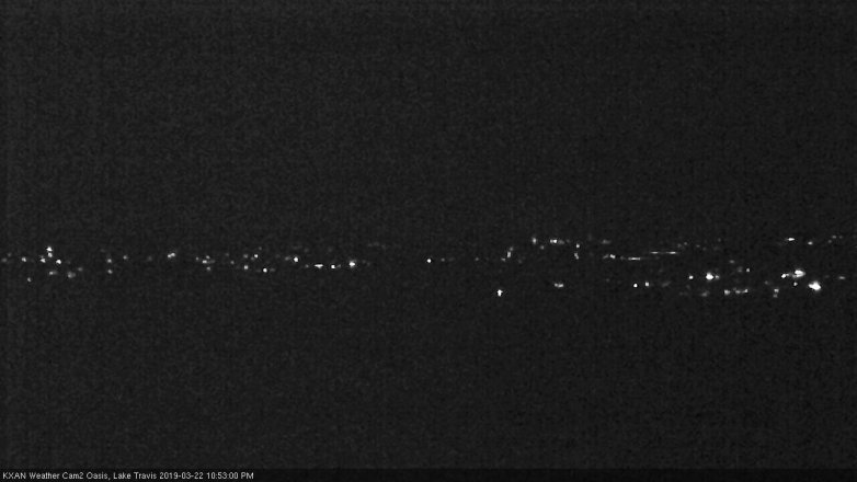 Lake Travis webcam, March 22, 2019 9:55 PM CT