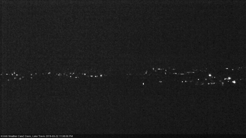 Lake Travis webcam, March 22, 2019 10:10 PM CT