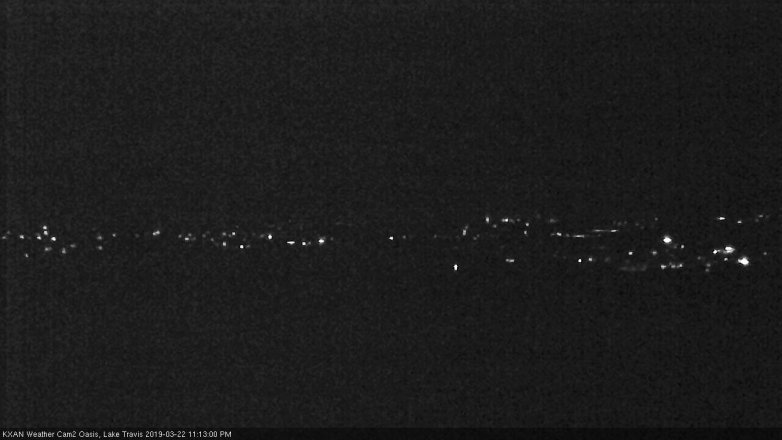 Lake Travis webcam, March 22, 2019 10:15 PM CT