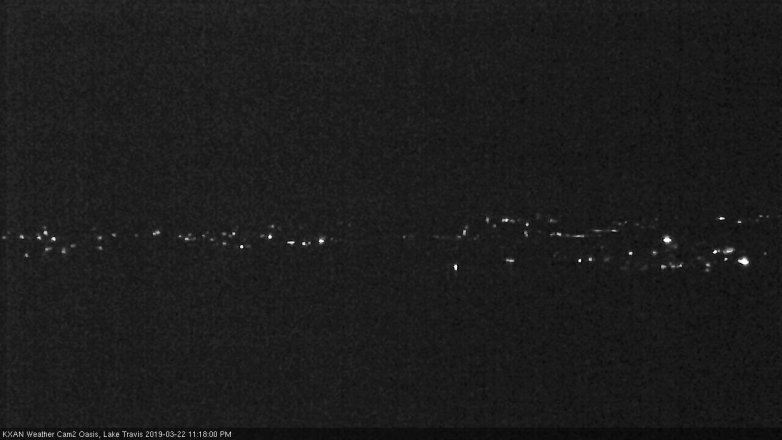 Lake Travis webcam, March 22, 2019 10:20 PM CT