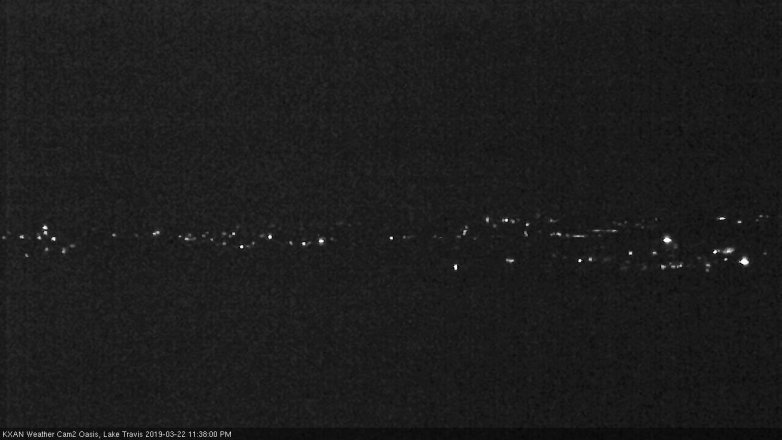 Lake Travis webcam, March 22, 2019 10:40 PM CT
