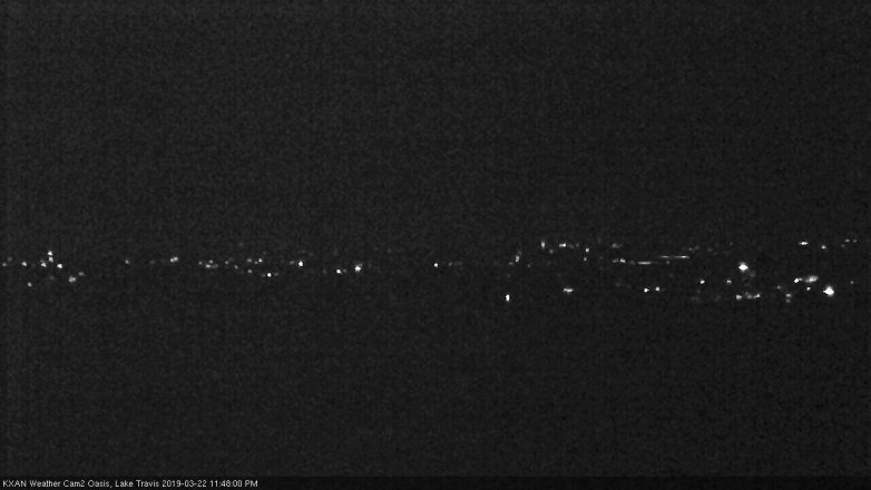 Lake Travis webcam, March 22, 2019 10:50 PM CT
