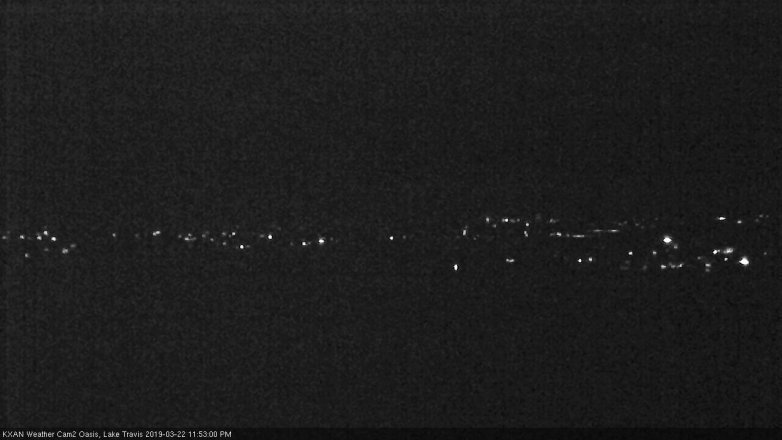 Lake Travis webcam, March 22, 2019 10:55 PM CT