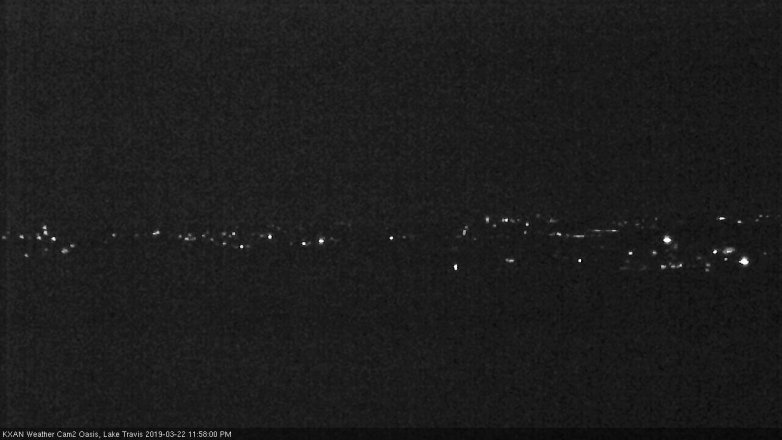 Lake Travis webcam, March 22, 2019 11:00 PM CT