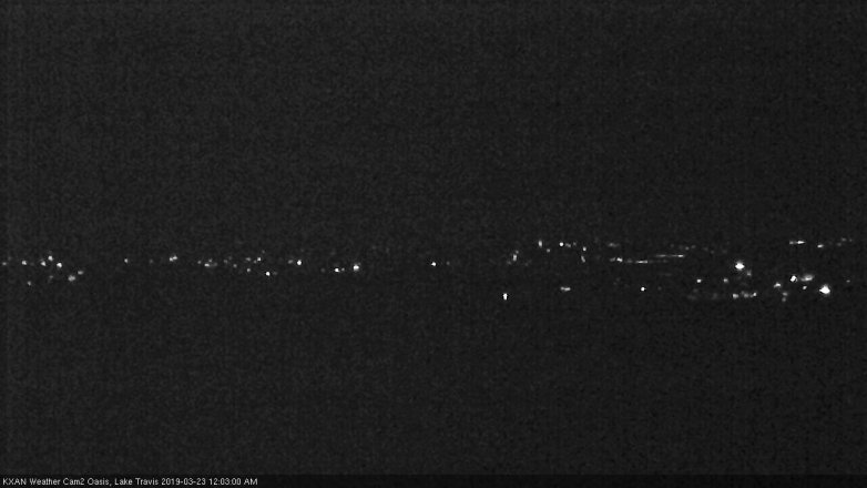 Lake Travis webcam, March 22, 2019 11:05 PM CT