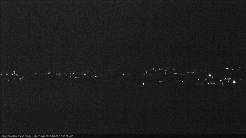 Lake Travis webcam, March 22, 2019 11:10 PM CT